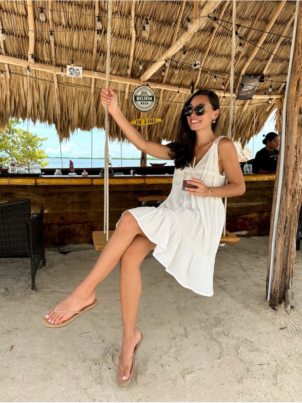 Women's White Beach Cover-Up Dress by Sunday St. Tropez
